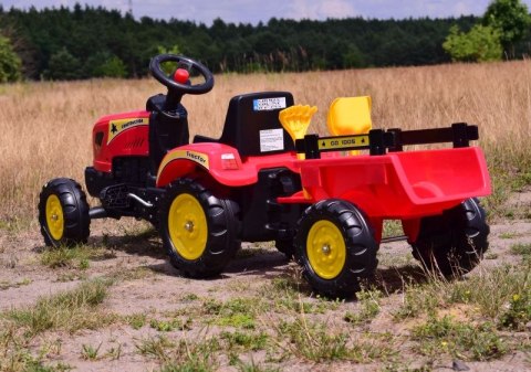 TRAKTOR NA PEDAŁY Z PRZYCZEPĄ I AKCESORIAMI/TR3001 TRAKTOR NA PEDAŁY Z PRZYCZEPĄ I AKCESORIAMI/TR3001