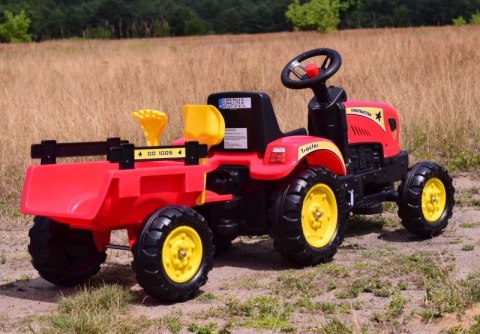 TRAKTOR NA PEDAŁY Z PRZYCZEPĄ I AKCESORIAMI/TR3001 TRAKTOR NA PEDAŁY Z PRZYCZEPĄ I AKCESORIAMI/TR3001