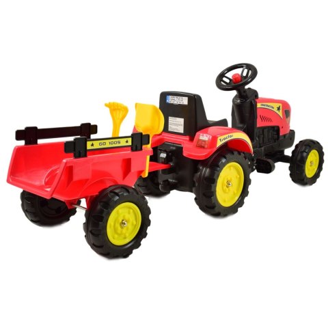 TRAKTOR NA PEDAŁY Z PRZYCZEPĄ I AKCESORIAMI/TR3001 TRAKTOR NA PEDAŁY Z PRZYCZEPĄ I AKCESORIAMI/TR3001