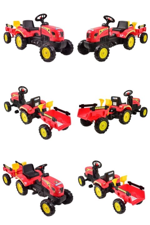 TRAKTOR NA PEDAŁY Z PRZYCZEPĄ I AKCESORIAMI/TR3001 TRAKTOR NA PEDAŁY Z PRZYCZEPĄ I AKCESORIAMI/TR3001