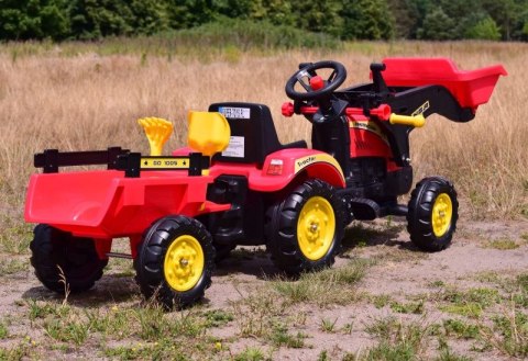 TRAKTOR NA PEDAŁY Z PRZYCZEPĄ I ŁYŻKĄ /TR3005 TRAKTOR NA PEDAŁY Z PRZYCZEPĄ I ŁYŻKĄ /TR3005