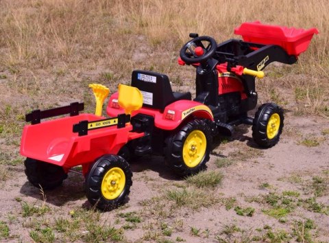 TRAKTOR NA PEDAŁY Z PRZYCZEPĄ I ŁYŻKĄ /TR3005 TRAKTOR NA PEDAŁY Z PRZYCZEPĄ I ŁYŻKĄ /TR3005