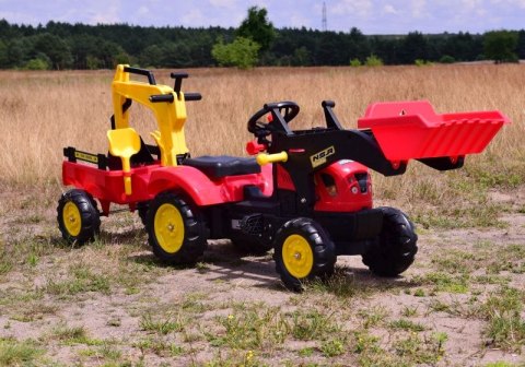 TRAKTOR NA PEDAŁY Z PRZYCZEPĄ, ŁYŻKĄ I KOPARKĄ/ TR3009 TRAKTOR NA PEDAŁY Z PRZYCZEPĄ, ŁYŻKĄ I KOPARKĄ/ TR3009