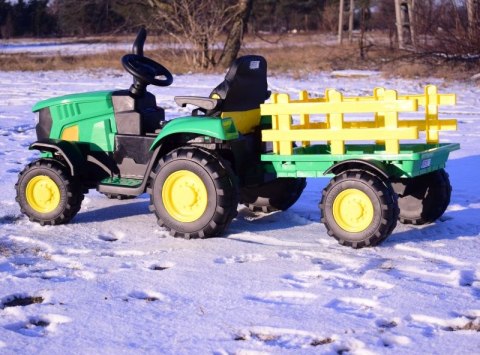 MEGA TRAKTOR NA AKUMULATOR Z PRZYCZEPĄ. MIĘKKIE SIEDZENIE, PILOT, /HL3388 MEGA TRAKTOR NA AKUMULATOR Z PRZYCZEPĄ. MIĘKKIE SIEDZENIE, PILOT, /HL3388