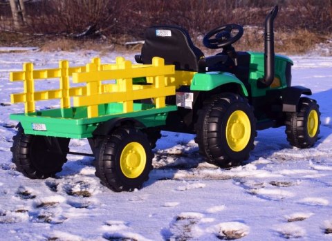 MEGA TRAKTOR NA AKUMULATOR Z PRZYCZEPĄ. MIĘKKIE SIEDZENIE, PILOT, /HL3388 MEGA TRAKTOR NA AKUMULATOR Z PRZYCZEPĄ. MIĘKKIE SIEDZENIE, PILOT, /HL3388
