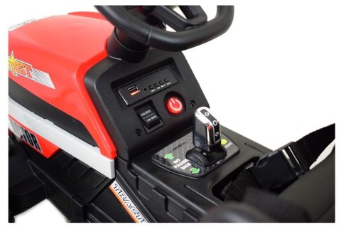 SUPER TRAKTOR FAST NA AKUMULATOR Z PRZYCZEPĄ, MIĘKKIE KOŁA, MIĘKKIE SIEDZENIE, PILOT/JC005 SUPER TRAKTOR FAST NA AKUMULATOR Z PRZYCZEPĄ, MIĘKKIE KOŁA, MIĘKKIE SIEDZENIE, PILOT/JC005
