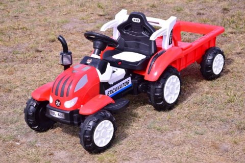 TRAKTOR NA AKUMULATOR Z PRZYCZEPĄ, MIĘKKIE SIEDZENIE,/698-RC TRAKTOR NA AKUMULATOR Z PRZYCZEPĄ, MIĘKKIE SIEDZENIE,/698-RC