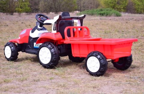 TRAKTOR NA AKUMULATOR Z PRZYCZEPĄ, MIĘKKIE SIEDZENIE,/698-RC TRAKTOR NA AKUMULATOR Z PRZYCZEPĄ, MIĘKKIE SIEDZENIE,/698-RC