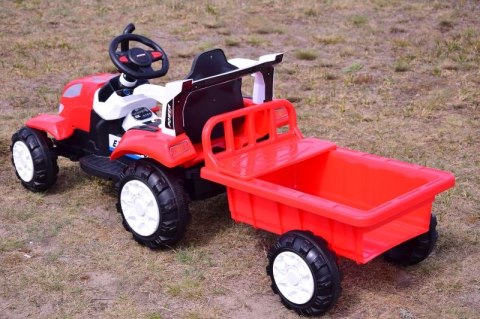 TRAKTOR NA AKUMULATOR Z PRZYCZEPĄ, MIĘKKIE SIEDZENIE,/698-RC TRAKTOR NA AKUMULATOR Z PRZYCZEPĄ, MIĘKKIE SIEDZENIE,/698-RC