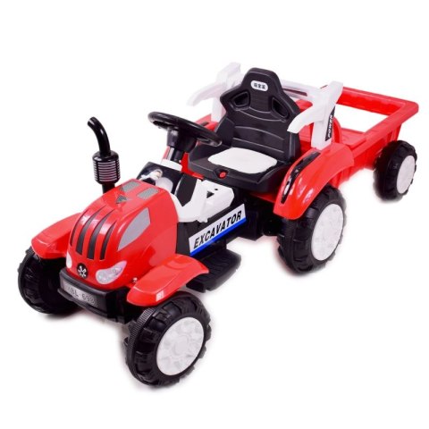 TRAKTOR NA AKUMULATOR Z PRZYCZEPĄ, MIĘKKIE SIEDZENIE,/698-RC TRAKTOR NA AKUMULATOR Z PRZYCZEPĄ, MIĘKKIE SIEDZENIE,/698-RC