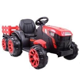 WIELKI TRAKTOR NA AKUMULATOR Z PRZYCZEPĄ 