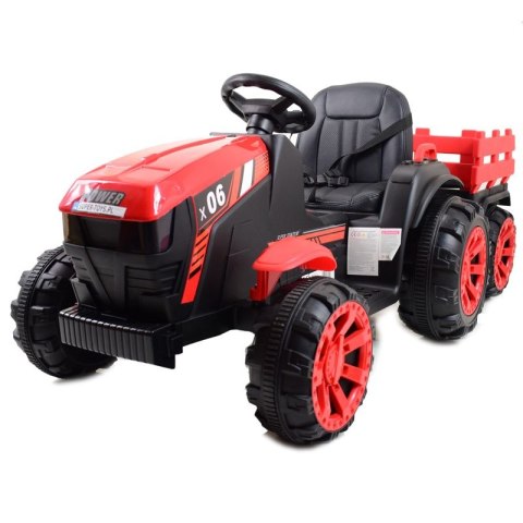 WIELKI TRAKTOR NA AKUMULATOR Z PRZYCZEPĄ "POWER 06", MIĘKKIE SIEDZENIE/WH-777 WIELKI TRAKTOR NA AKUMULATOR Z PRZYCZEPĄ "POWER 06", MIĘKKIE SIEDZENIE/WH-777