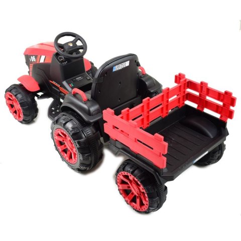 WIELKI TRAKTOR NA AKUMULATOR Z PRZYCZEPĄ "POWER 06", MIĘKKIE SIEDZENIE/WH-777 WIELKI TRAKTOR NA AKUMULATOR Z PRZYCZEPĄ "POWER 06", MIĘKKIE SIEDZENIE/WH-777