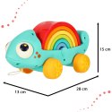Kameleon klocki Tęcza układanka motoryczna montessori do ciągnięcia