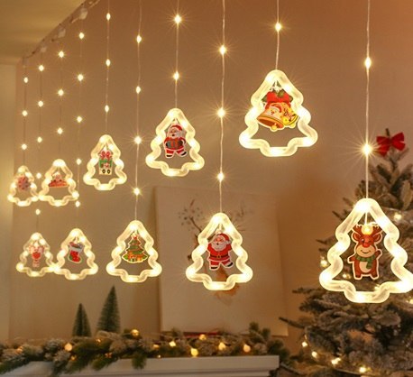 Kurtyna LED na okno choinka 3 m 125 LED Kurtyna LED na okno choinka 3 m 125 LED