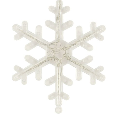 Lampki LED wisząca dekoracja świąteczna śnieżynka 45cm 10 LED