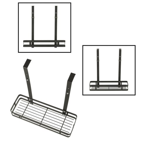 Półka prysznicowa na kabinę nierdzewna czarna