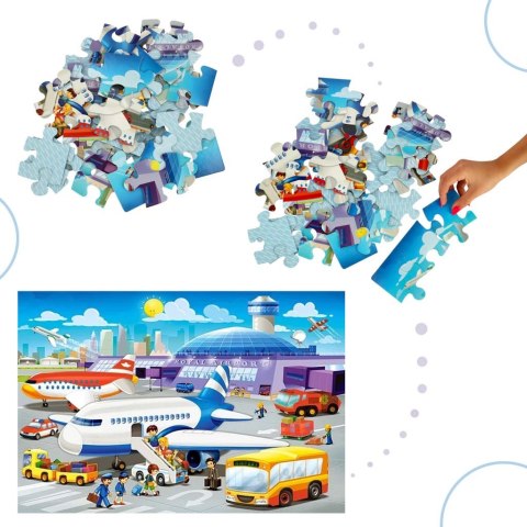 Puzzle układanka 40 elementów Lotnisko 4+ CASTORLAND Puzzle układanka 40 elementów Lotnisko 4+ CASTORLAND