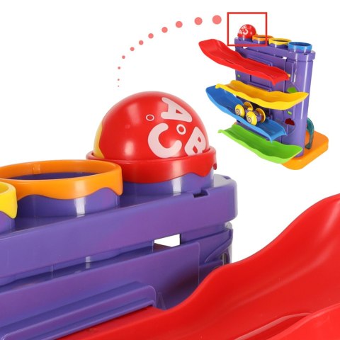 Wbijak tor kulkowy zjeżdzalnia autek kulodrom 3w1 Wbijak tor kulkowy zjeżdzalnia autek kulodrom 3w1