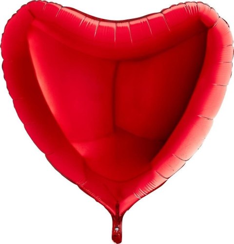 Balon Foliowy - Czerwone Serce 90 cm, Grabo Balon Foliowy - Czerwone Serce 90 cm, Grabo