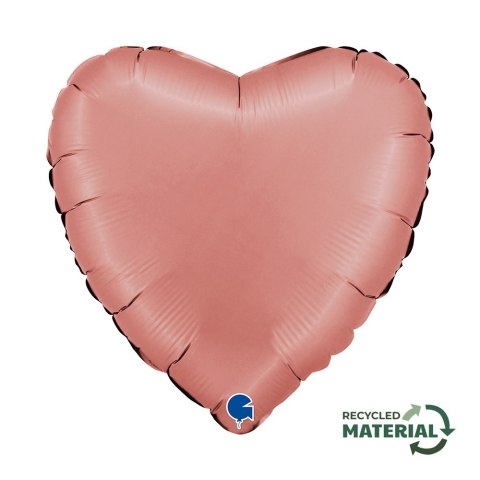 Balon Foliowy Serce Satin Rose Gold, Satynowe, Różowe Złoto, 46 cm, Grabo Balon Foliowy Serce Satin Rose Gold, Satynowe, Różowe Złoto, 46 cm, Grabo