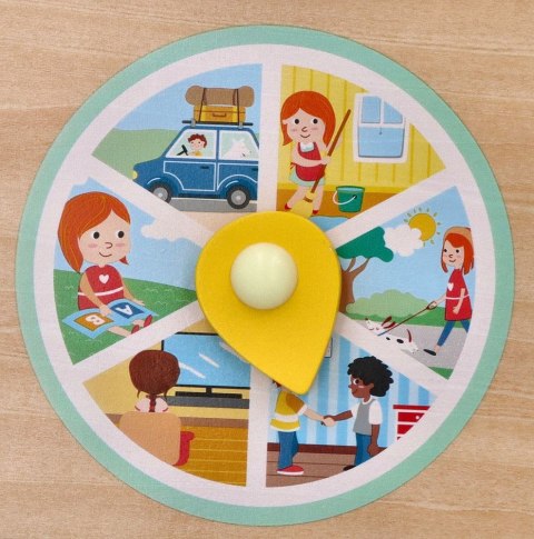 Drewniany kalendarz edukacyjny - tablica dla dzieci Drewniany kalendarz edukacyjny - tablica dla dzieci
