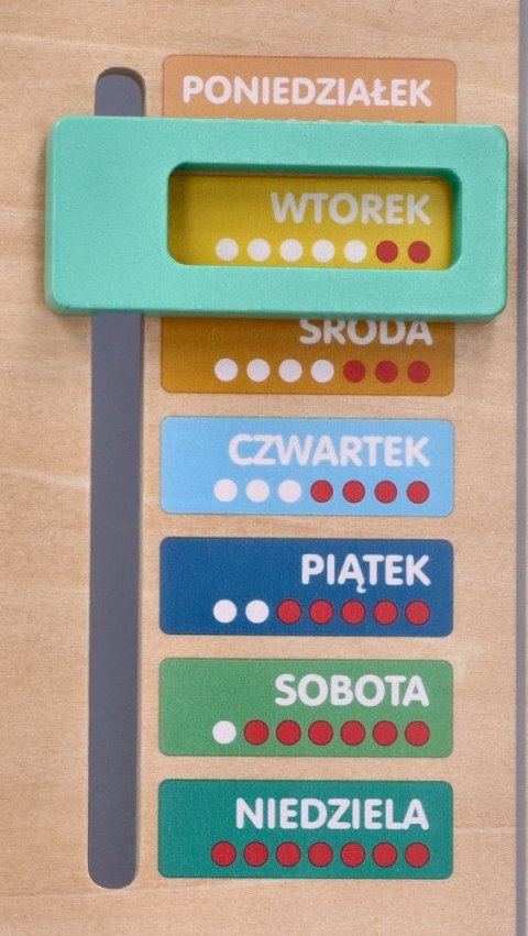 Drewniany kalendarz edukacyjny - tablica dla dzieci Drewniany kalendarz edukacyjny - tablica dla dzieci