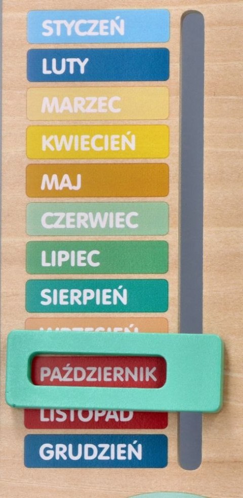 Drewniany kalendarz edukacyjny - tablica dla dzieci Drewniany kalendarz edukacyjny - tablica dla dzieci