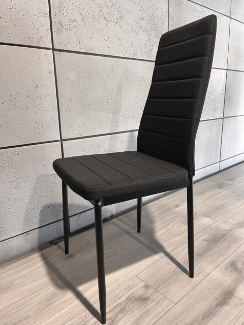 Krzesło tapicerowane VALVA LINE FABRIC BLACK OUTLET Krzesło tapicerowane VALVA LINE FABRIC BLACK OUTLET