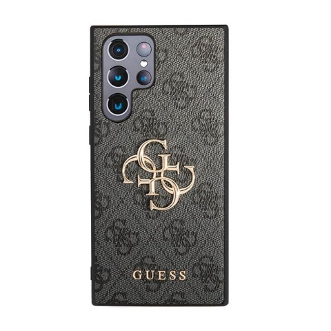 Guess 4G Big Metal Logo - Etui Samsung Galaxy S23 Ultra (szary) Guess 4G Big Metal Logo - Etui Samsung Galaxy S23 Ultra (szary)