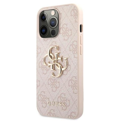 Guess 4G Big Metal Logo - Etui iPhone 13 Pro Max (różowy) Guess 4G Big Metal Logo - Etui iPhone 13 Pro Max (różowy)