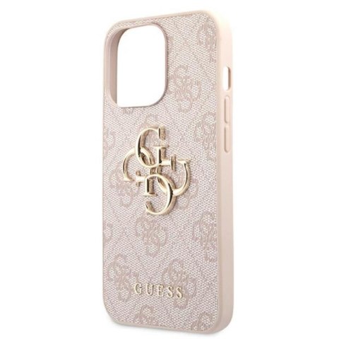 Guess 4G Big Metal Logo - Etui iPhone 13 Pro Max (różowy) Guess 4G Big Metal Logo - Etui iPhone 13 Pro Max (różowy)