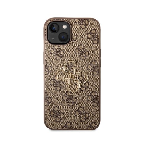 Guess 4G Big Metal Logo - Etui iPhone 15 Plus (brązowy) Guess 4G Big Metal Logo - Etui iPhone 15 Plus (brązowy)