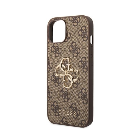 Guess 4G Big Metal Logo - Etui iPhone 15 Plus (brązowy) Guess 4G Big Metal Logo - Etui iPhone 15 Plus (brązowy)