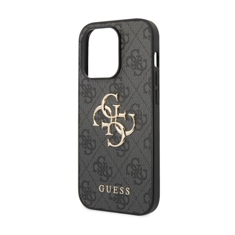Guess 4G Big Metal Logo - Etui iPhone 15 Pro (szary) Guess 4G Big Metal Logo - Etui iPhone 15 Pro (szary)