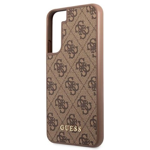 Guess 4G Metal Gold Logo - Etui Samsung Galaxy S22 (brązowy) Guess 4G Metal Gold Logo - Etui Samsung Galaxy S22 (brązowy)