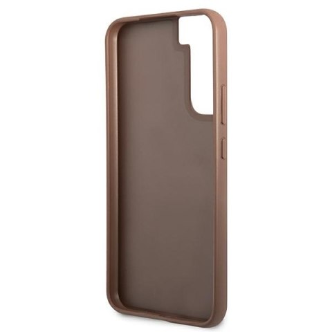Guess 4G Metal Gold Logo - Etui Samsung Galaxy S22 (brązowy) Guess 4G Metal Gold Logo - Etui Samsung Galaxy S22 (brązowy)
