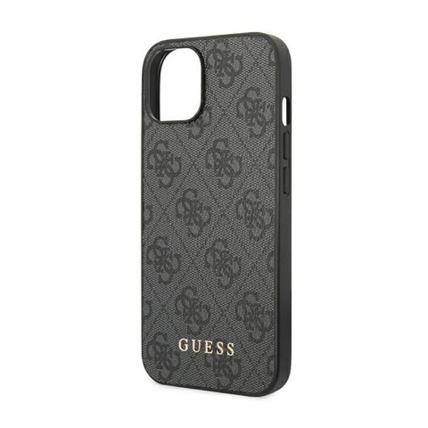 Guess 4G Metal Gold Logo - Etui iPhone 14 (szary) Guess 4G Metal Gold Logo - Etui iPhone 14 (szary)