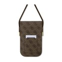 Guess 4G Metal Script Logo - Torebka crossbody na telefon (brązowy)