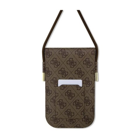 Guess 4G Metal Script Logo - Torebka crossbody na telefon (brązowy) Guess 4G Metal Script Logo - Torebka crossbody na telefon (brązowy)