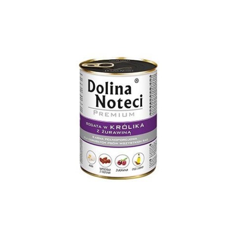 Dolina Noteci Premium bogata w królika z żurawiną 24 x 400g Dolina Noteci Dolina Noteci Premium bogata w królika z żurawiną 24 x 400g Dolina Noteci