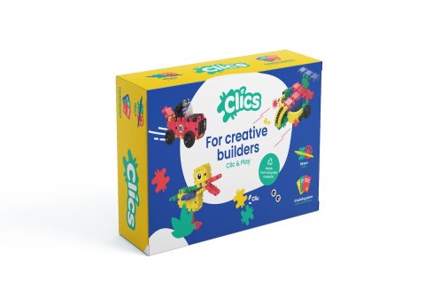 Clics Box 5w1 69 el. - Klocki konstrukcyjne Clics Box 5w1 69 el. - Klocki konstrukcyjne