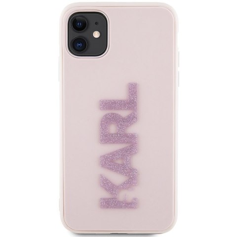 Karl Lagerfeld 3D Rubber Glitter Logo - Etui iPhone 11 (Różowy) Karl Lagerfeld 3D Rubber Glitter Logo - Etui iPhone 11 (Różowy)