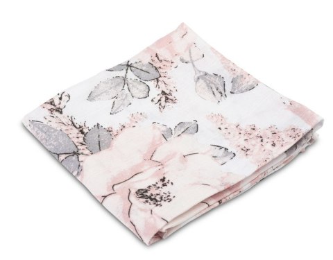 PIELUCHA MUŚLINOWA 70X80 CM PEONIE BIAŁE PIELUCHA MUŚLINOWA 70X80 CM PEONIE BIAŁE