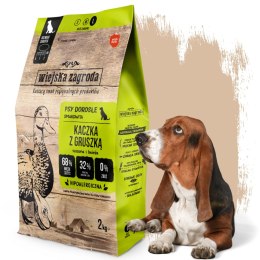 KARMA SUCHA DLA PSA Wiejska Zagroda Kaczka z gruszką chrupki L 2kg DOROSŁY