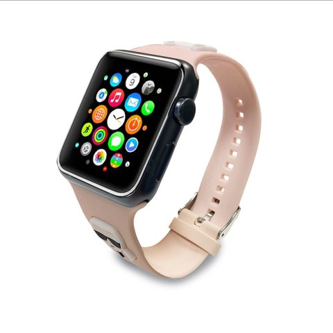 Karl Lagerfeld Silicone Karl & Choupette Heads - Pasek do Apple Watch 42/44/45 mm (różowy) Karl Lagerfeld Silicone Karl & Choupette Heads - Pasek do Apple Watch 42/44/45 mm (różowy)
