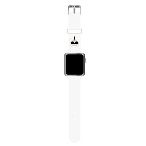 Karl Lagerfeld Silicone Karl Head - Pasek do Apple Watch 38/40/41 mm (biały) Karl Lagerfeld Silicone Karl Head - Pasek do Apple Watch 38/40/41 mm (biały)