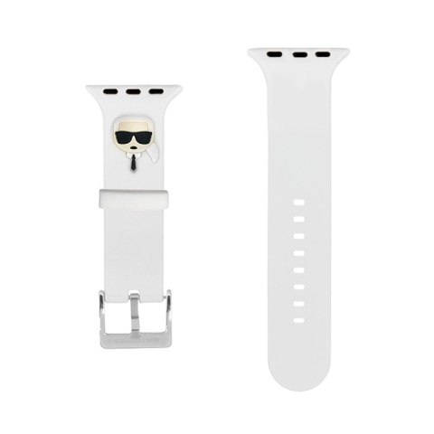 Karl Lagerfeld Silicone Karl Head - Pasek do Apple Watch 38/40/41 mm (biały) Karl Lagerfeld Silicone Karl Head - Pasek do Apple Watch 38/40/41 mm (biały)