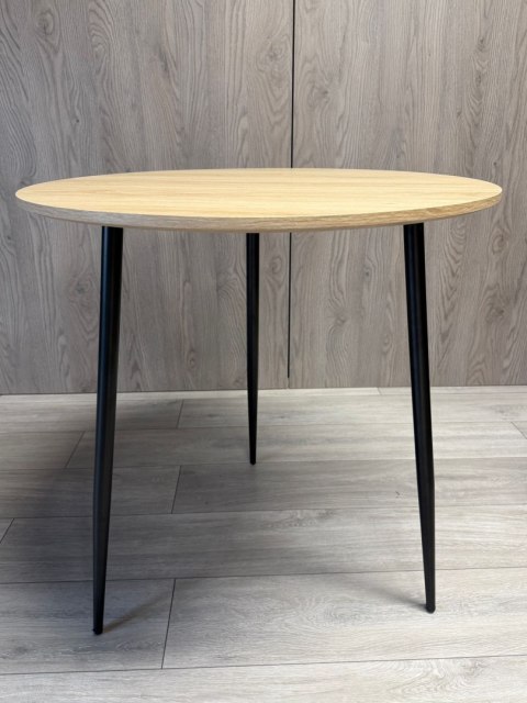 Stół okrągły VINCI OAK WOOD 70 cm SMOKE