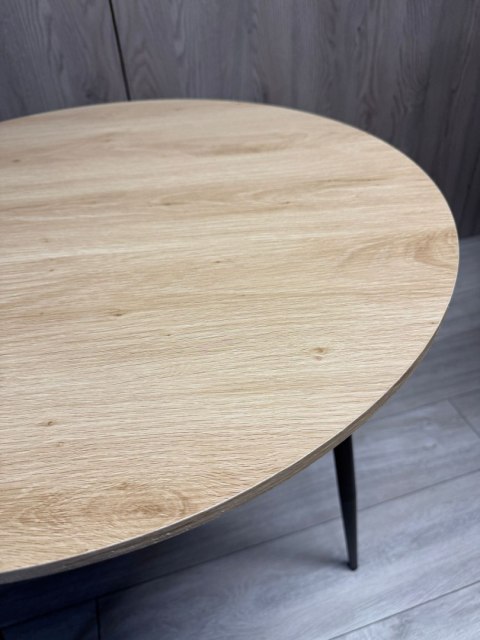 Stół okrągły VINCI OAK WOOD 70 cm SMOKE